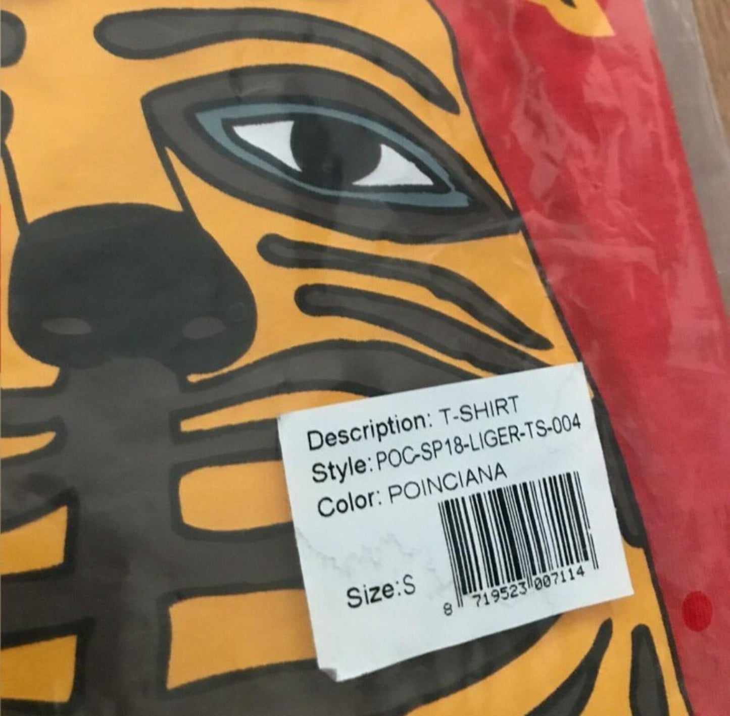 PATTA Liger Tee size S small T-shirt Poinciana New with tag 2018 Top