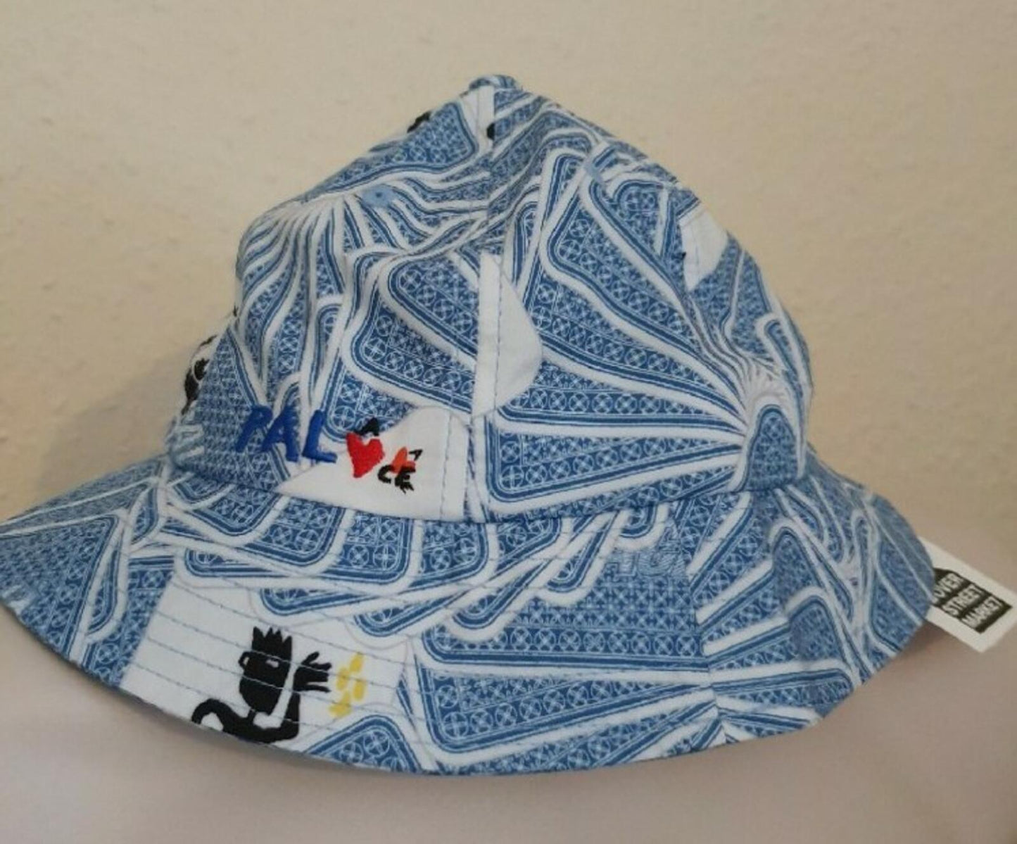 SS19 Palace x JCDC Blue bucket hat crusher Palace Skateboards Cards New With Tag