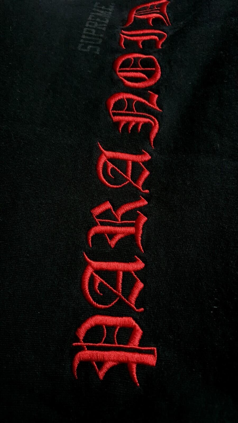 SS16 Supreme x Black Sabbath Paranoid Crewneck Black Size S Ozzy Osbourne