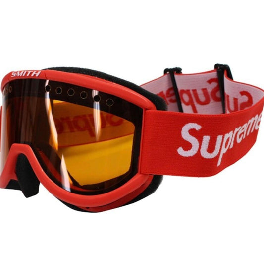 FW15 Supreme x Smith Cariboo Otg Ski Google Red goggles Built In U.S.A Accessory