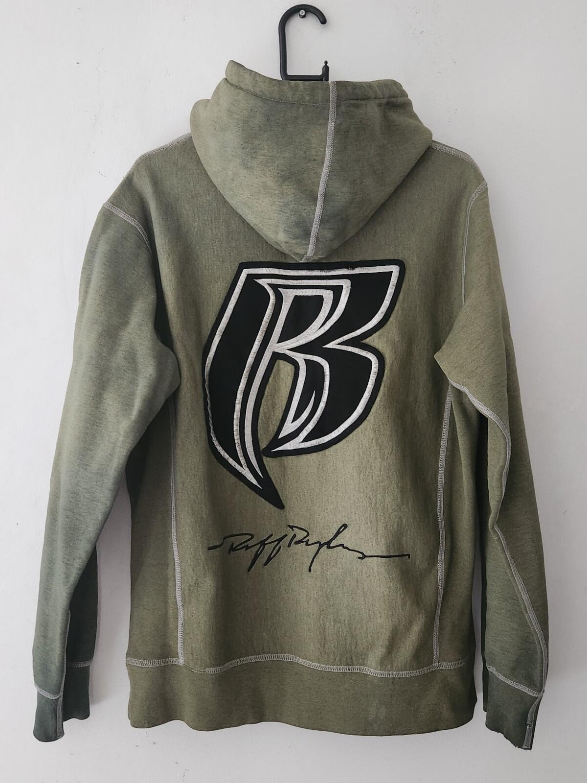 FW14 Supreme Ruff Ryders Pullover Dyed hooded sweatshirt L Large hoodie vintage