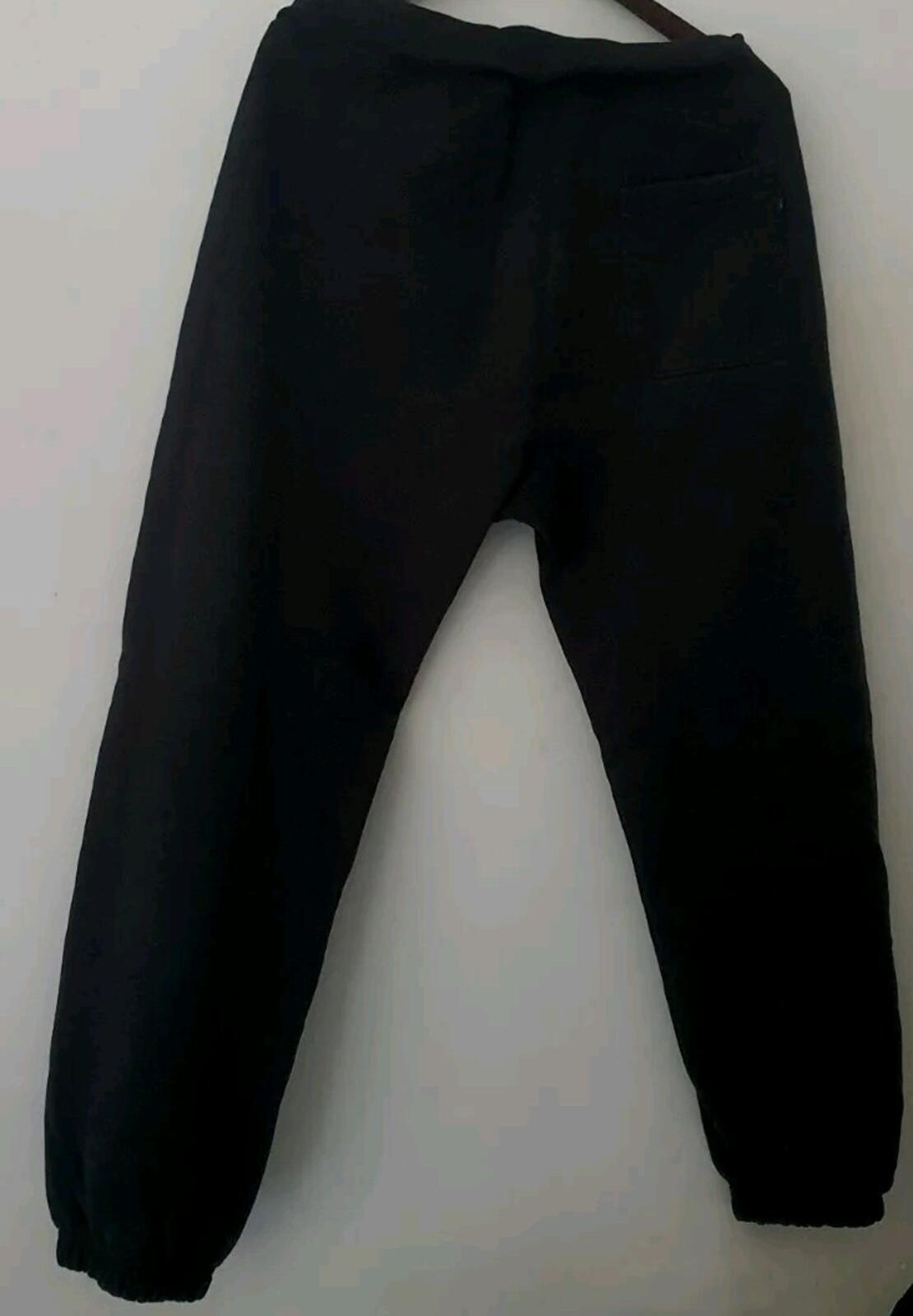 Set of FW19 Supreme S Logo sweatpant + Hooded Sweatshirt Black Hoodie Pants M