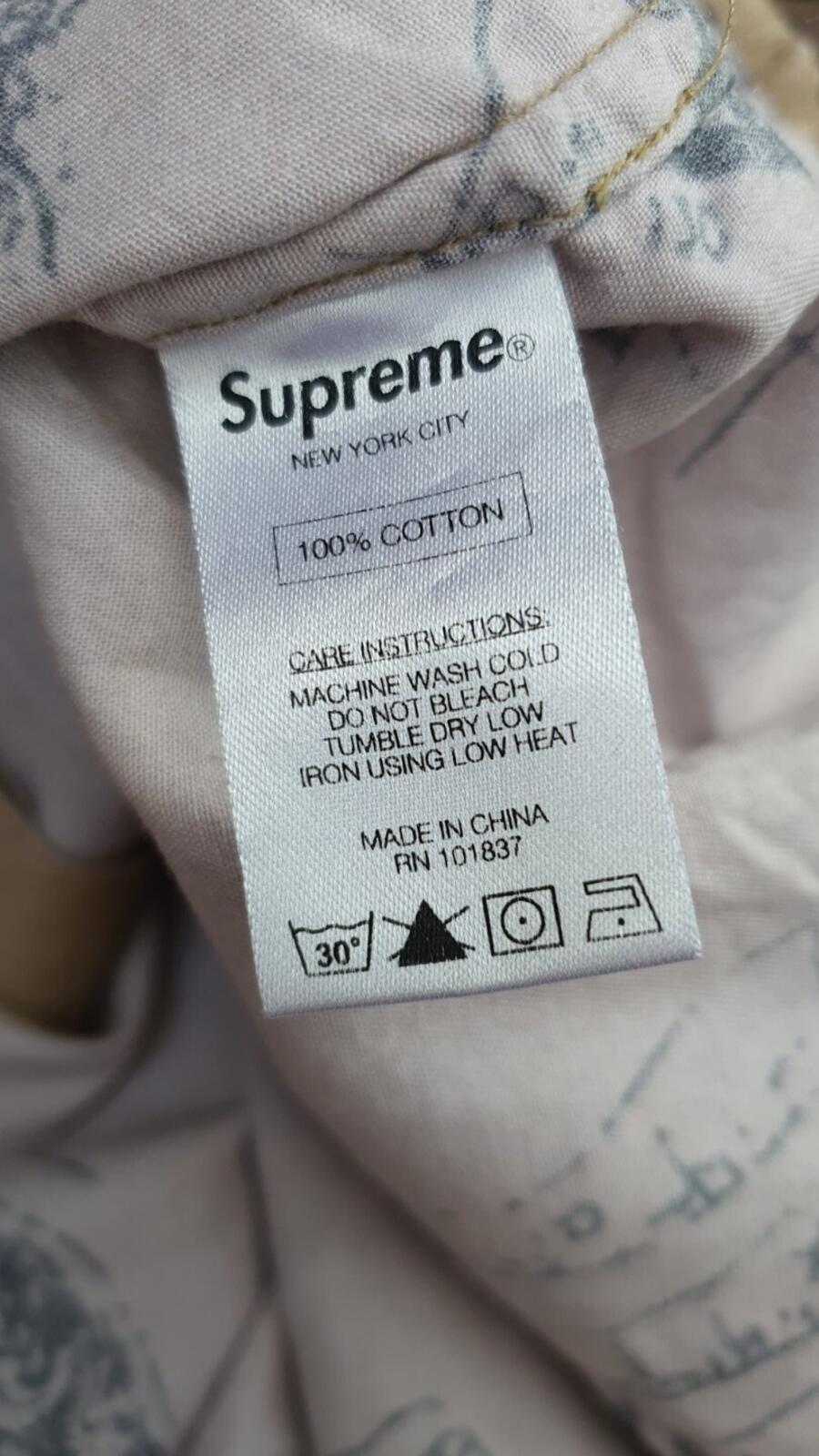 FW13 Supreme Occult Shirt Hellbraun Größe M