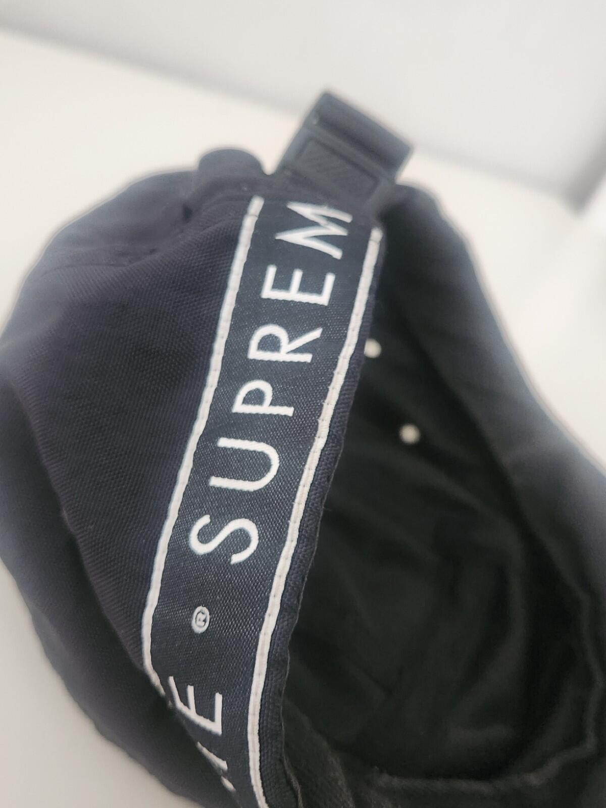 SS15 Supreme Side Tape Camp Cap Black