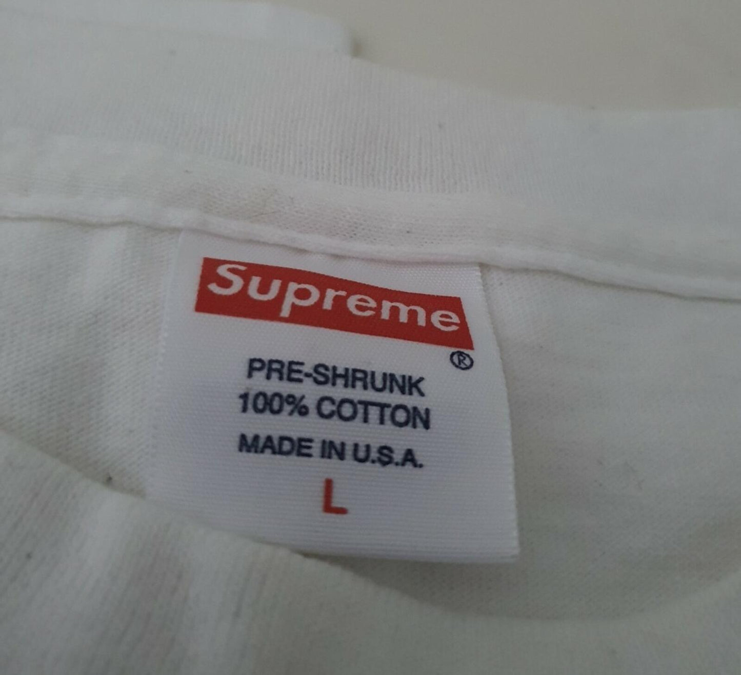 SS09 Supreme Sledge Hammer white Tee size large T-Shirt vintage Very Rare