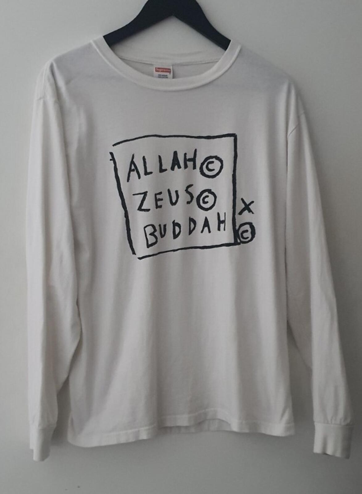 FW13 Supreme Jean Michel Basquiat white L/S tee T-shirt Vintage 2013 Size XL