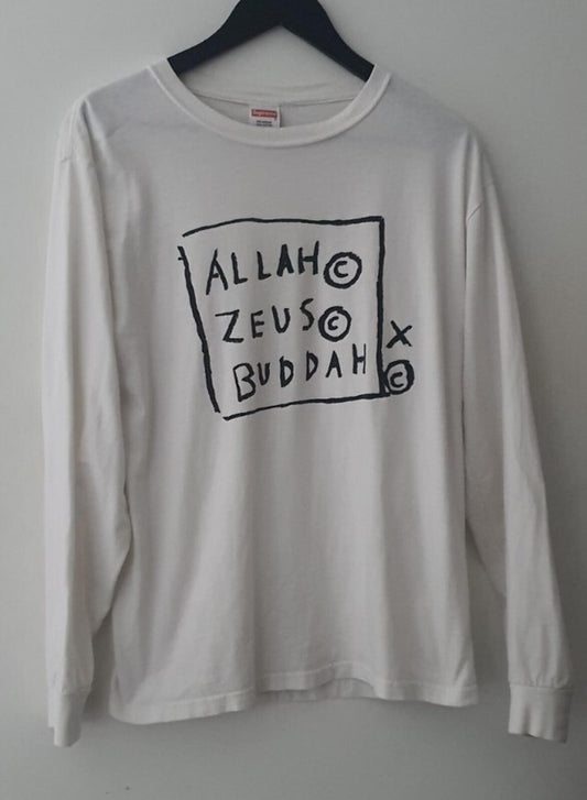 FW13 Supreme Jean Michel Basquiat white L/S tee T-shirt Vintage 2013 Size XL