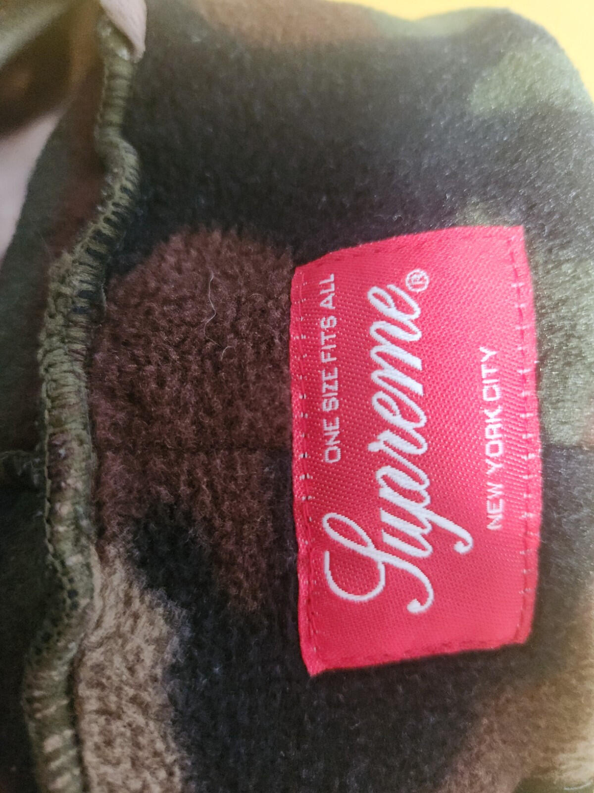 FW22 Supreme x Polartec Facemask Beanie Woodland Camo