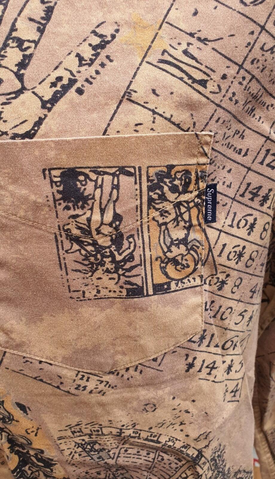 FW13 Supreme Occult Shirt Hellbraun Größe M
