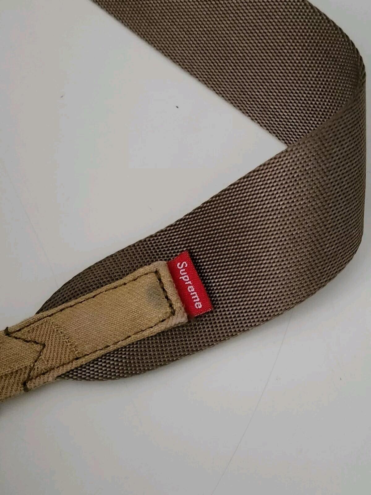 SS22 Supreme Fat Tip Jacquard Denim sling bag Olive 5L