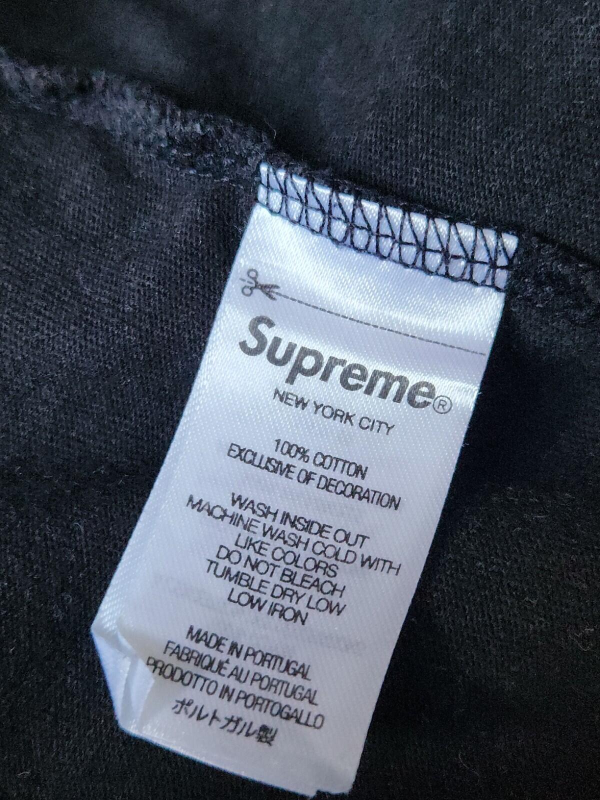 FW22 Supreme Shadow Script S/S Top Tee Black Size M