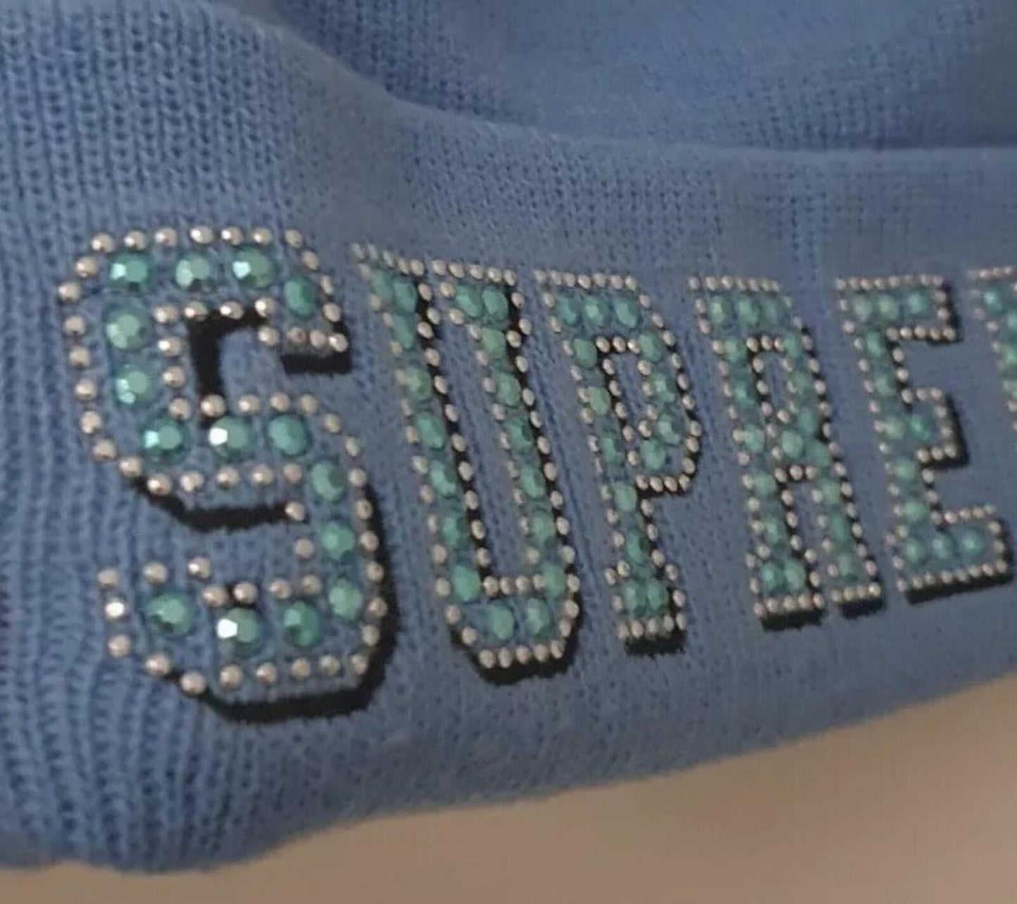 SS20 Supreme New Era Germs beanie light blue New Hat