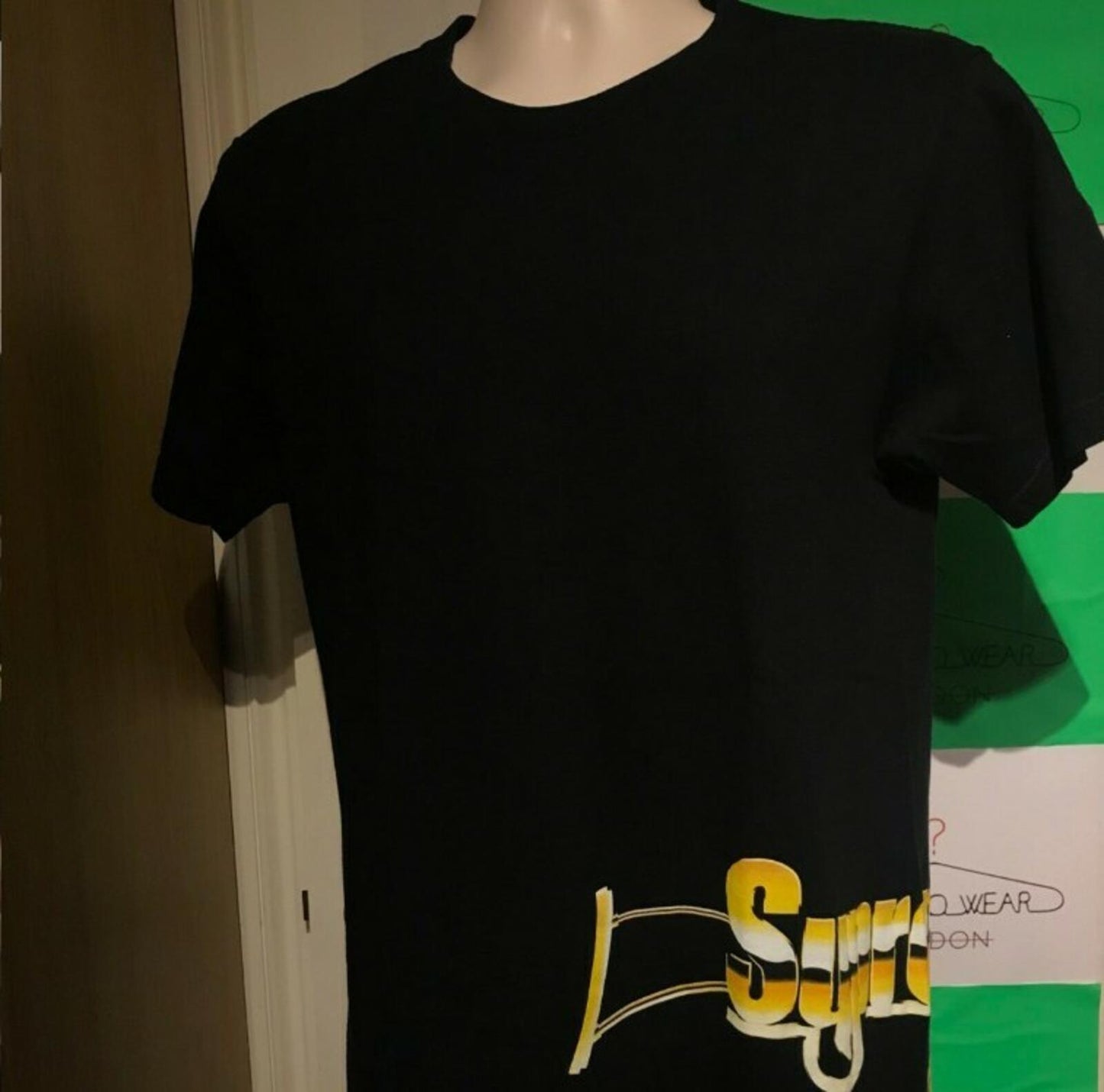 SS17 Supreme Automatic Tee Black Size M