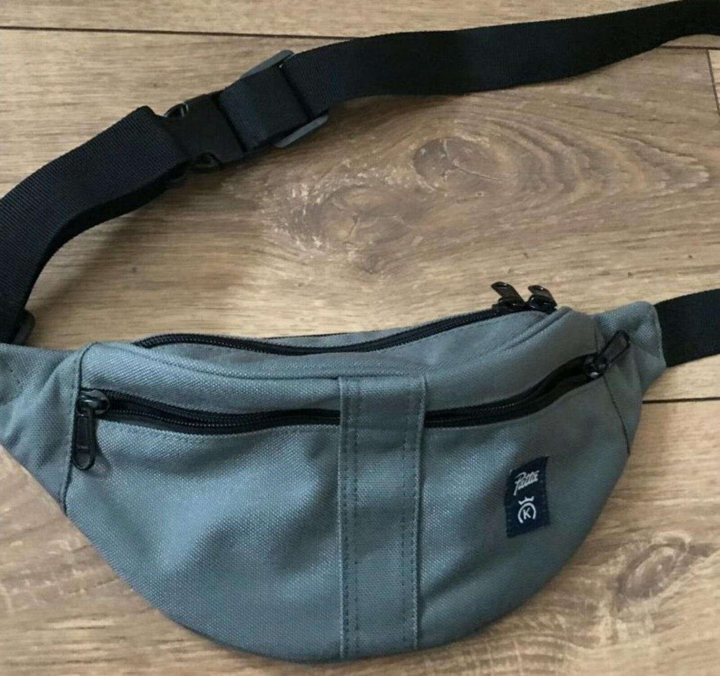 Patta x 24 Kilates x Sperry Top-Sider grey waist bag from 2014 shoulder Rare