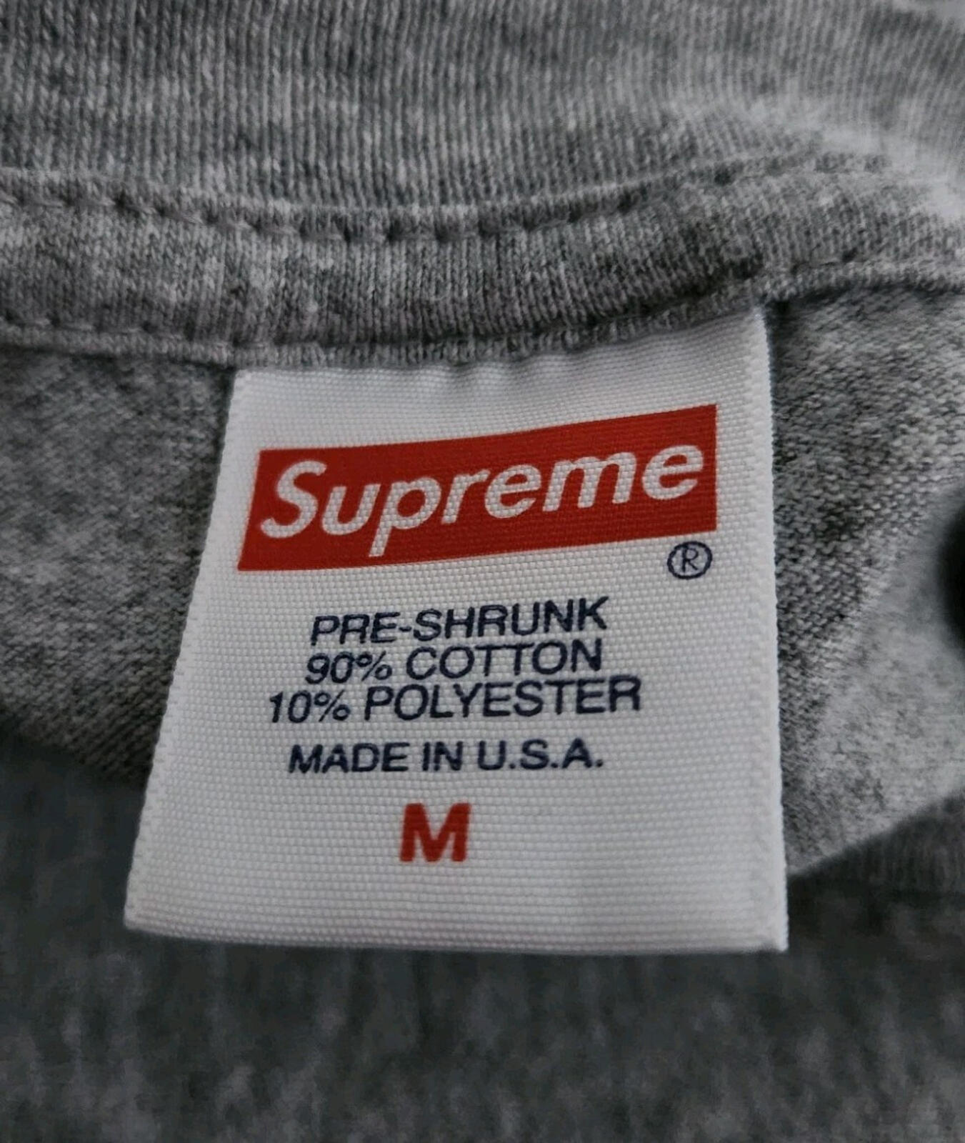 FW19 Supreme Mercenary Tee Gris Jaspeado Talla M
