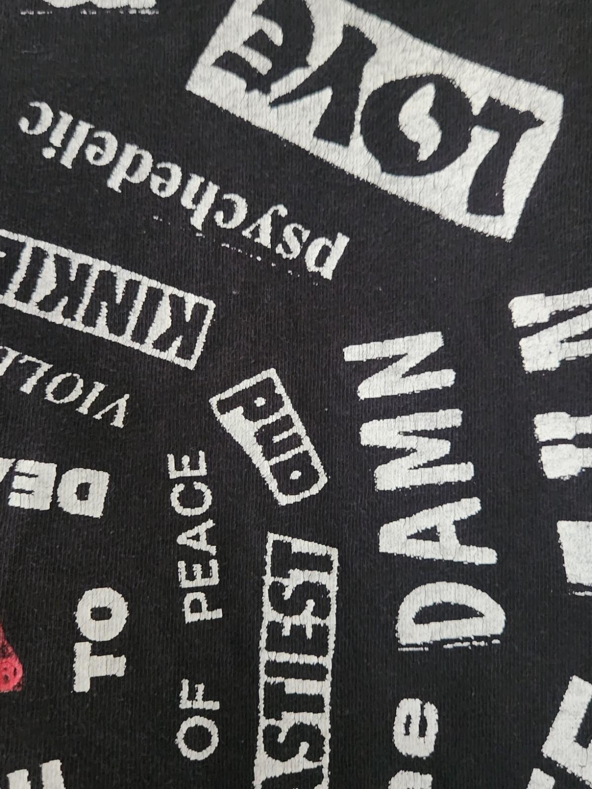 Camiseta negra Supreme Spiral SS21 talla M (mediana). Obra de arte de Weirdo Dave.