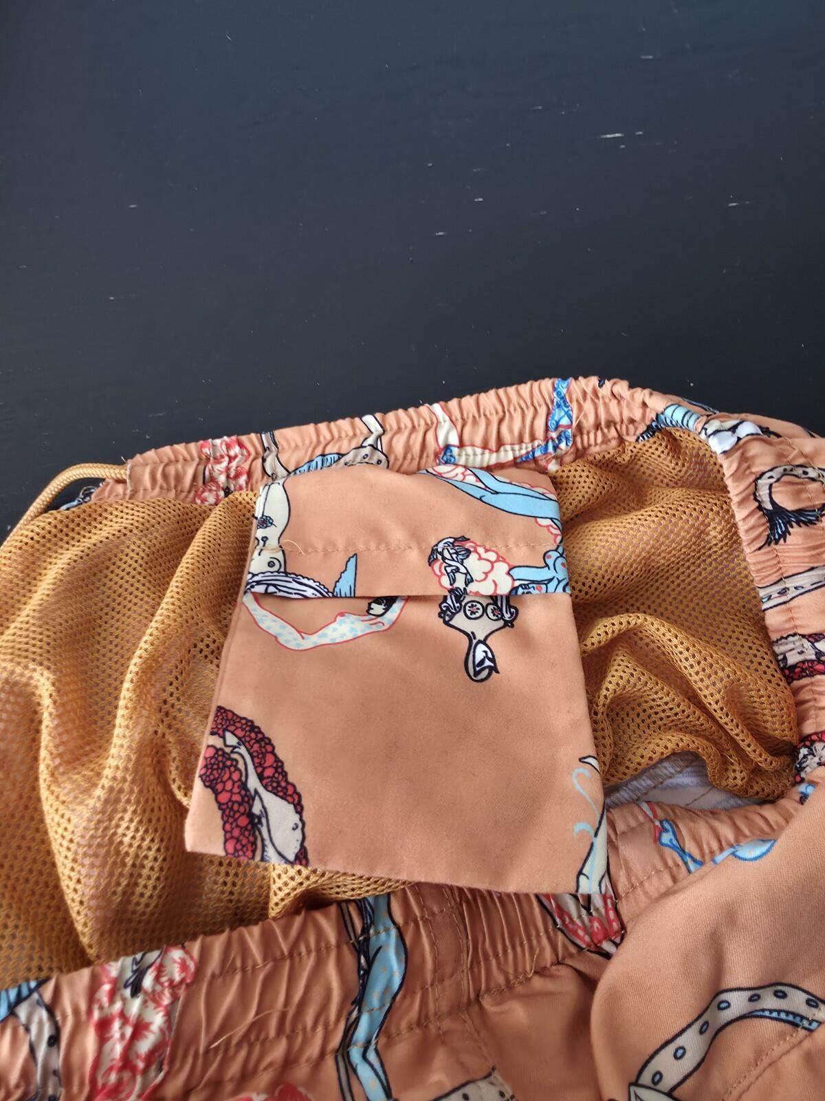 SS18 Supreme Alphabet Water Short Peach M Original artwork by Erte. ©Sevenarts