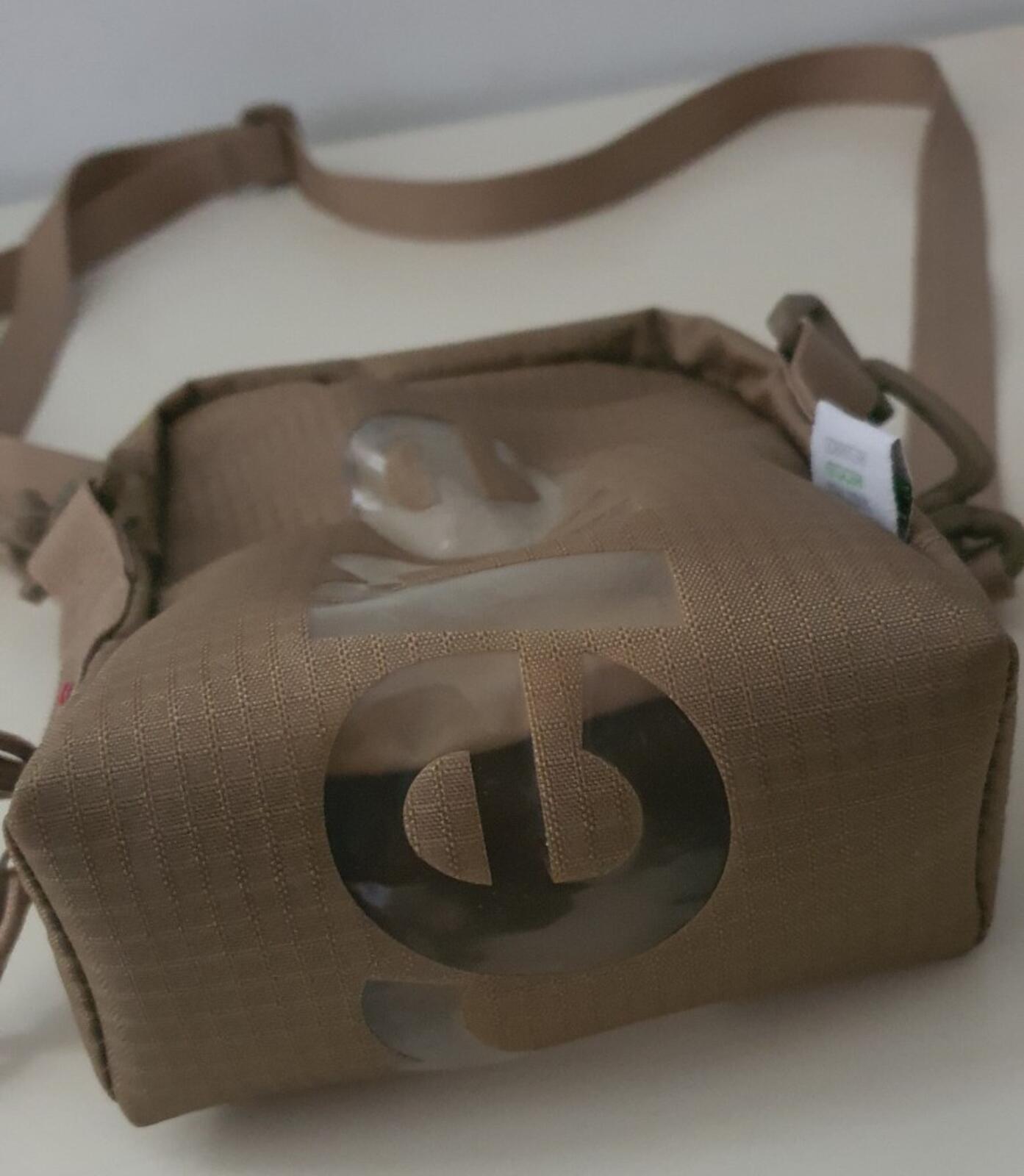 SS21 Supreme tan neck pouch shoulder bag water resistant