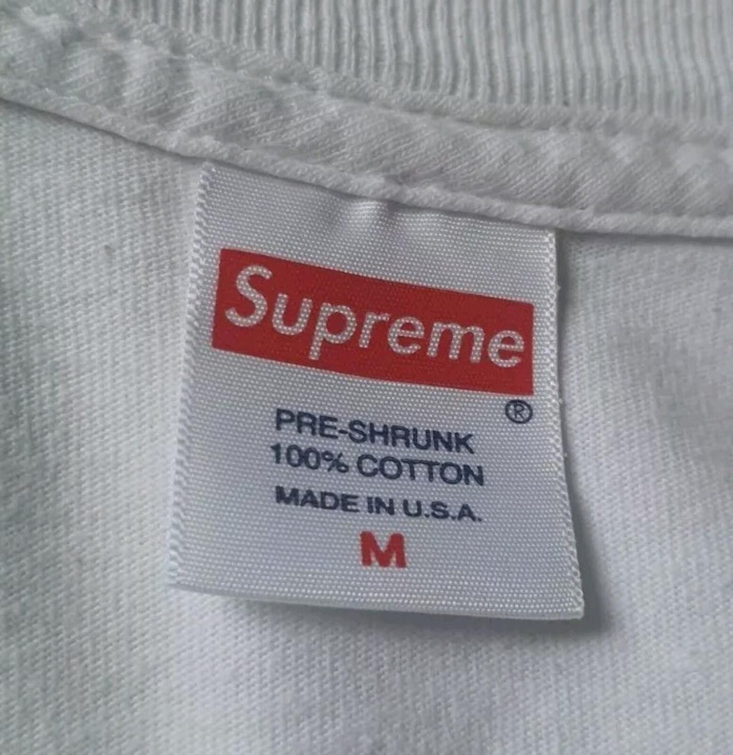 Camiseta Supreme Lizard SS20 blanca talla M mediana