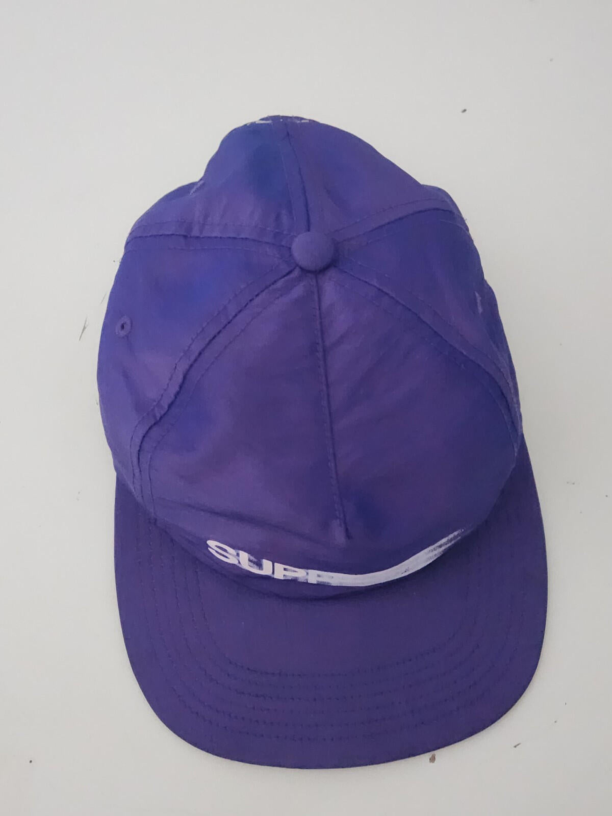 Gorra de 5 paneles Supreme Iridescent Logo SS16 Morada
