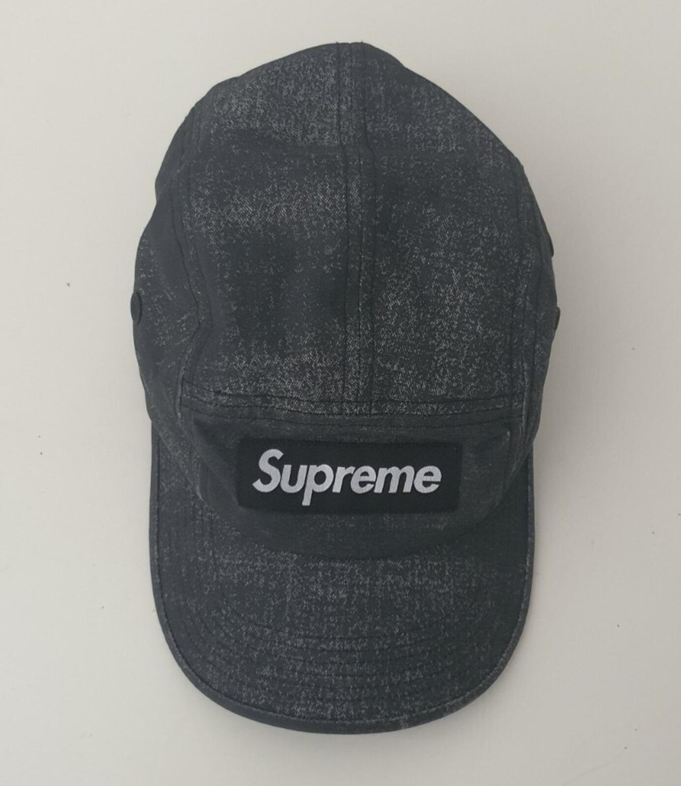 SS22 Supreme Coated Cordura Camp Cap Black