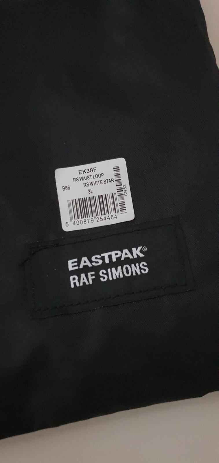 Eastpak x Raf Simons Utility Gürteltasche UVP £135 2 Beutel weißer Stern Schulter