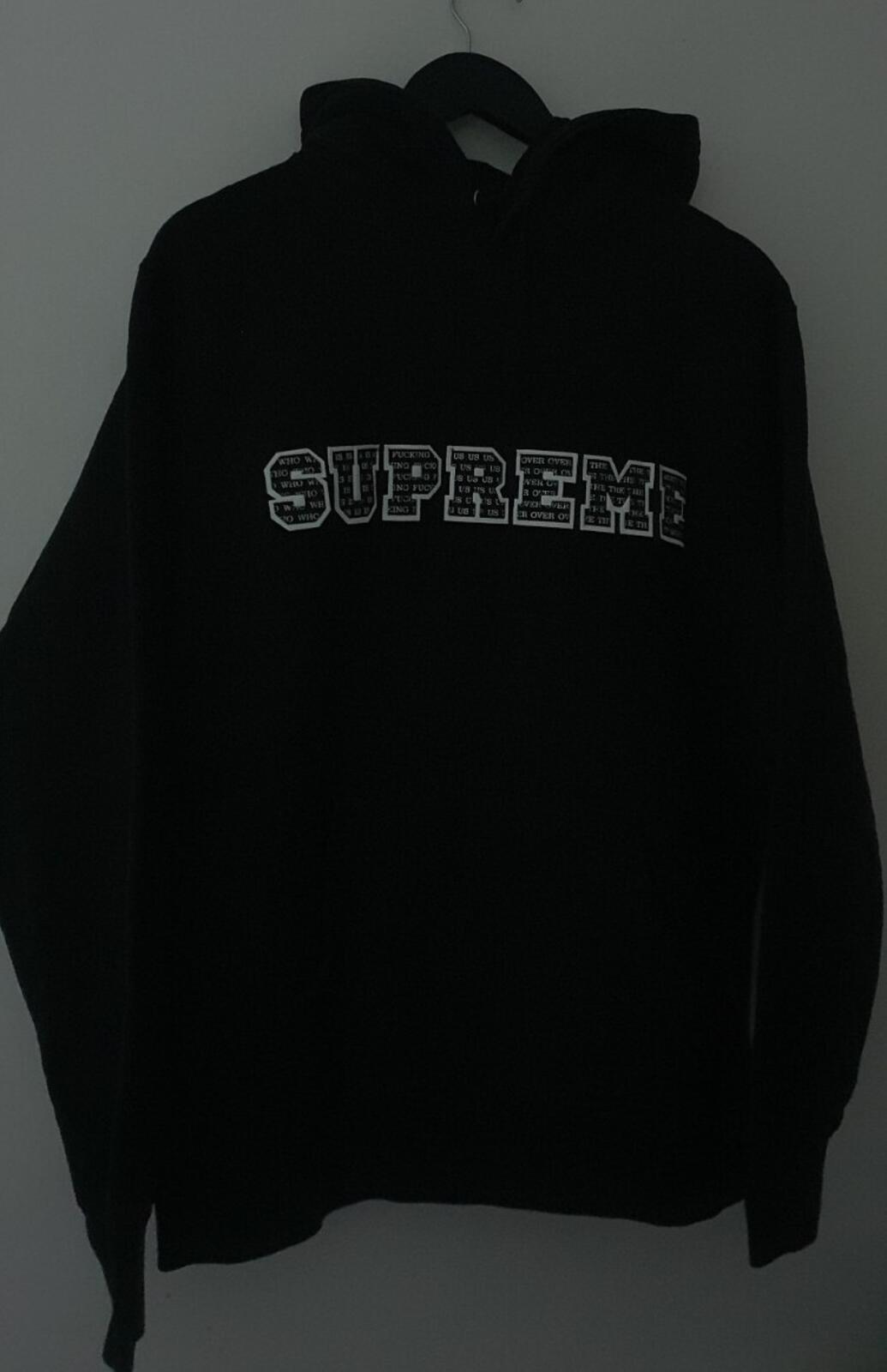 FW19 Supreme The Most hooded sweatshirt size M medium hoodie Black Hoody
