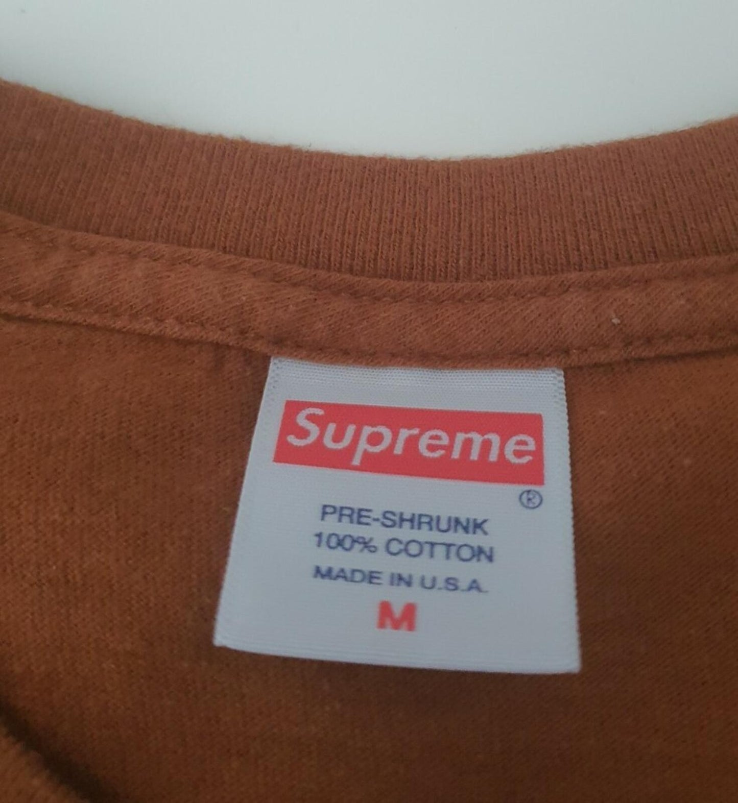 FW16 Supreme Screw brown Tee size M medium T-shirt