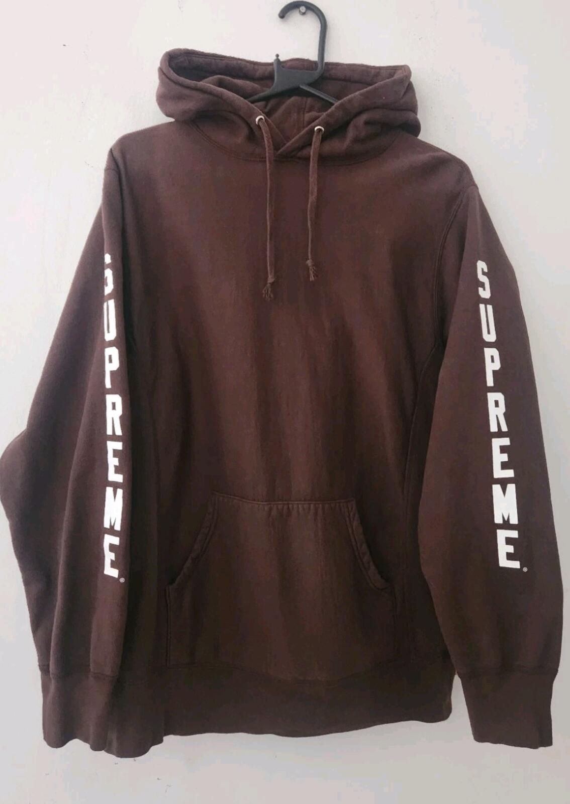 SS11 Supreme Thrasher Hooded Sweatshirt size M medium brown hoodie vintage 2011
