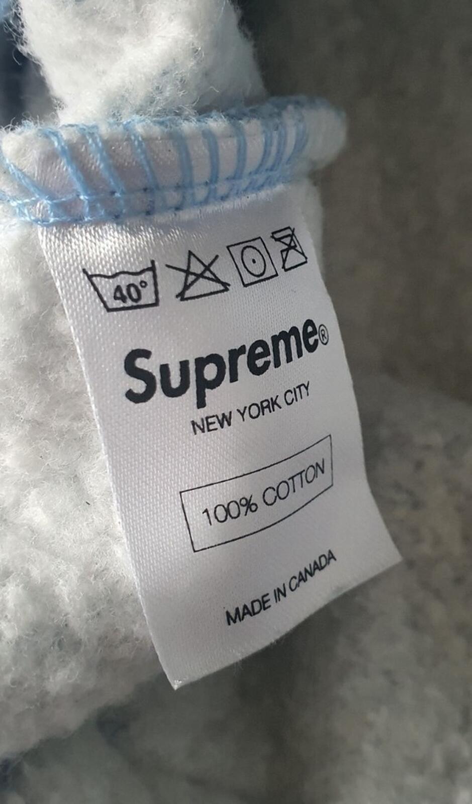FW10 Supreme Varsity Sweat Jacket Blue Size L
