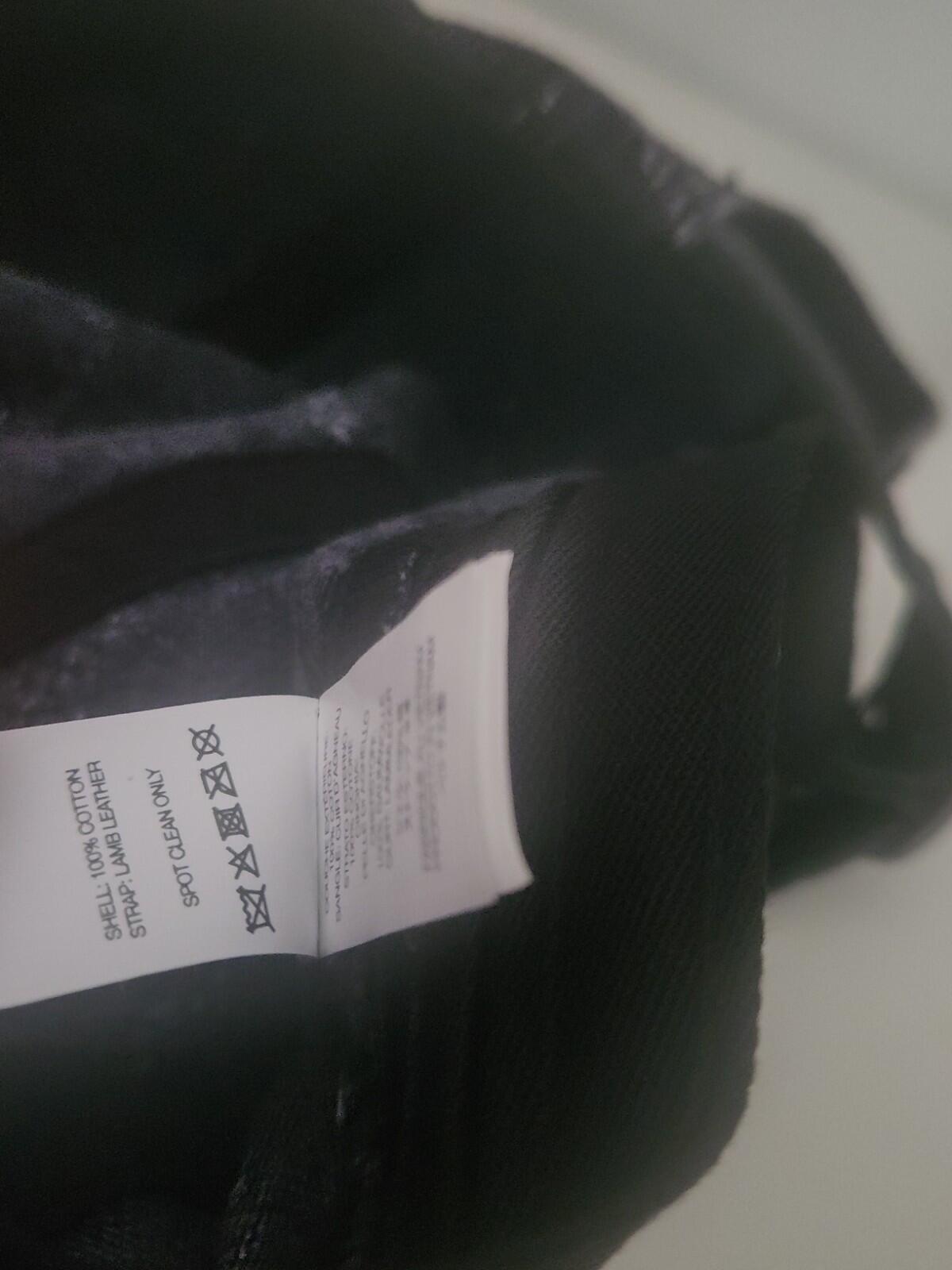 FW23 Supreme Punched Denim camp cap black hat 15 Oz. denim leather strap closure