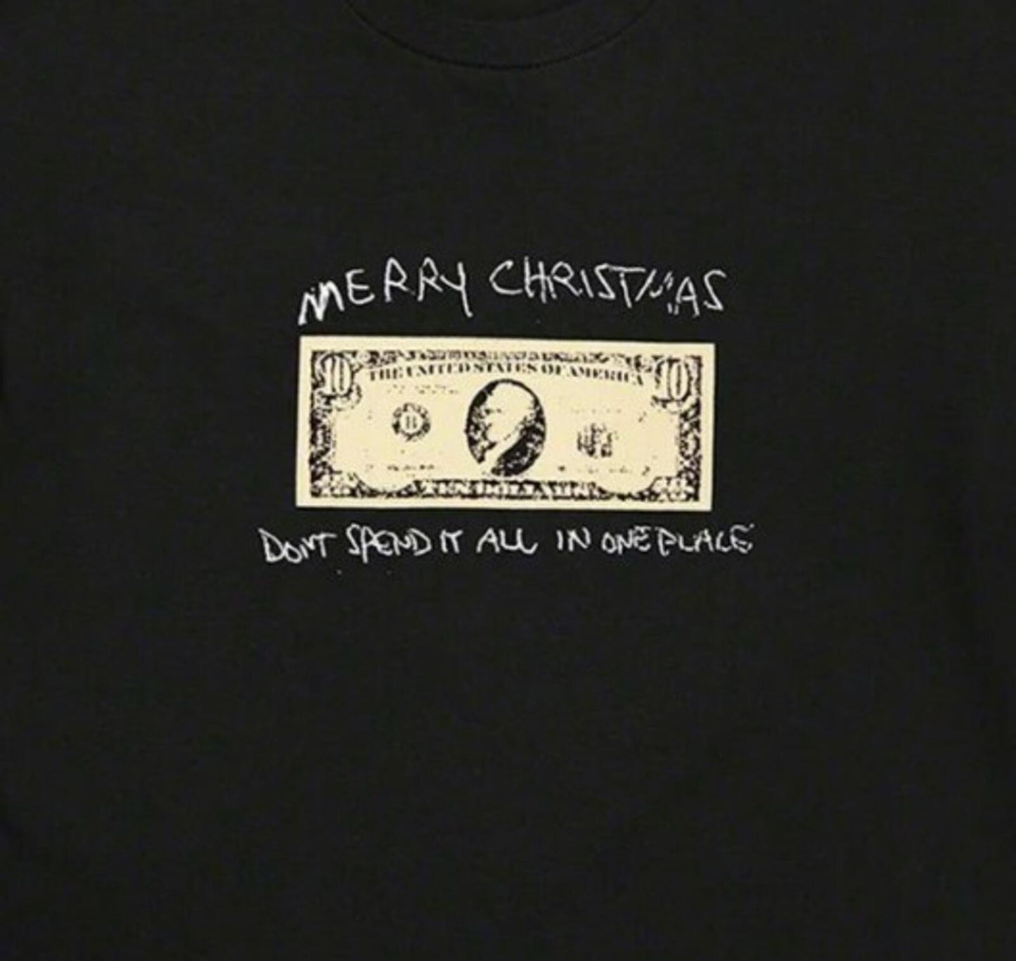 FW21 Supreme Spend it tee t-shirt black size XXL 2XL Christmas New And Unopened