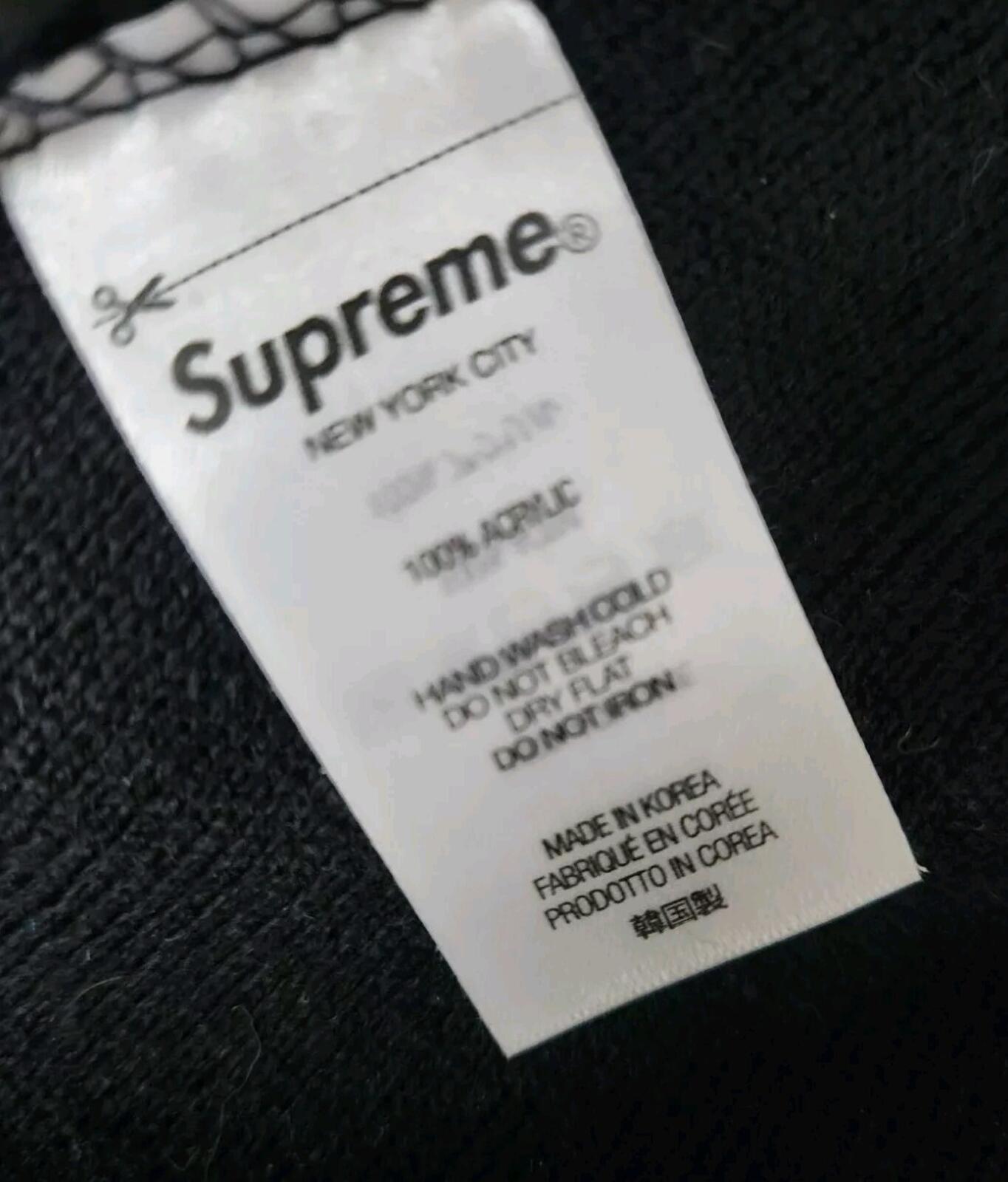 SS22 Supreme Knowledge Reigns Beanie Black Hat