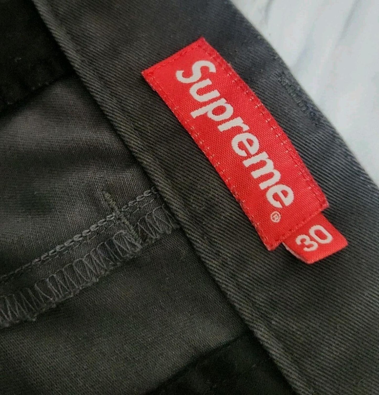 SS17 Supreme Split Work Pant size 30 W30 L30 zip up trousers pants Grey Black S
