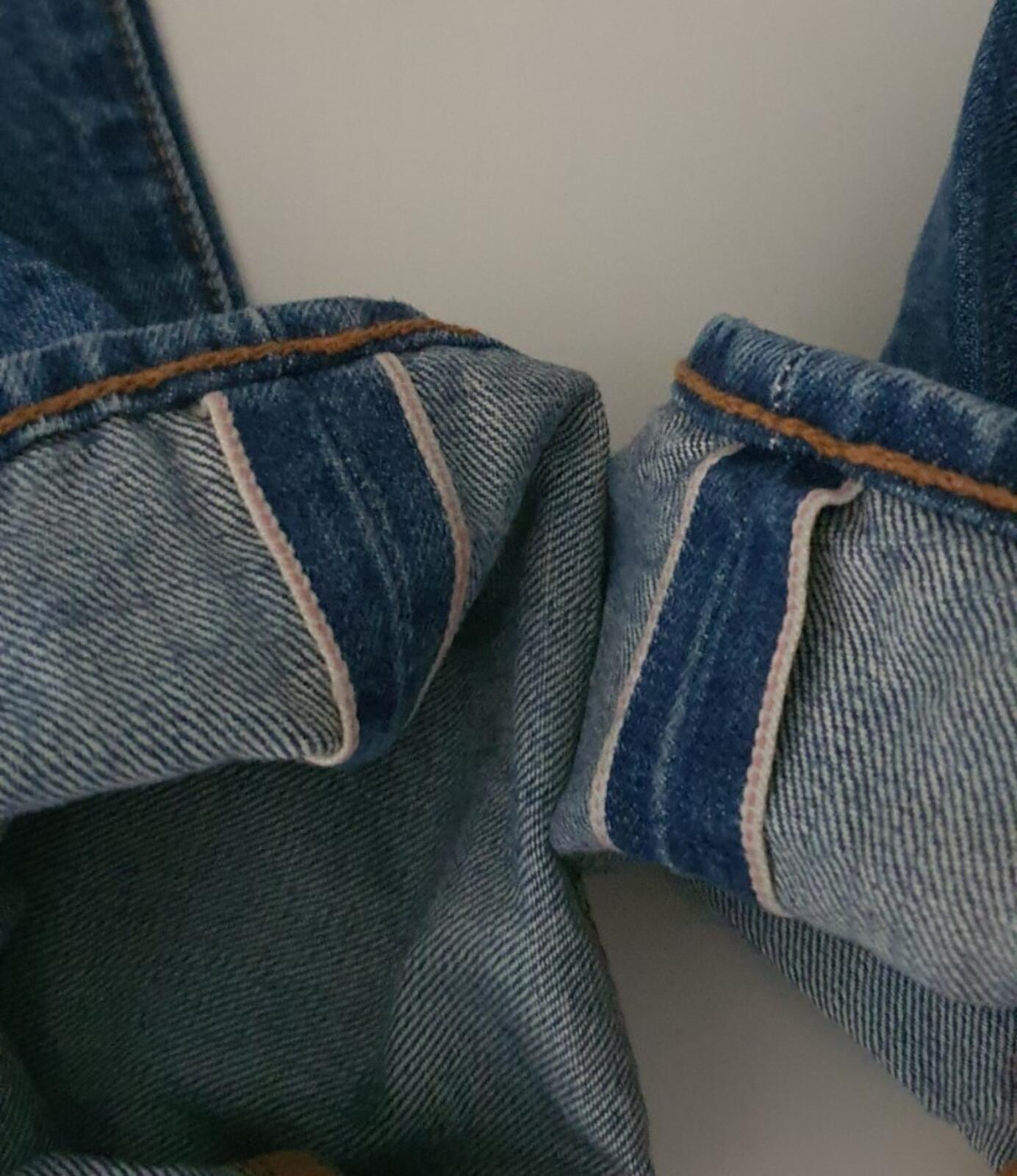 FW14 Supreme Levis Custom Fit 501 jeans 34 W34 L32 Levi's Blue Denim Checker