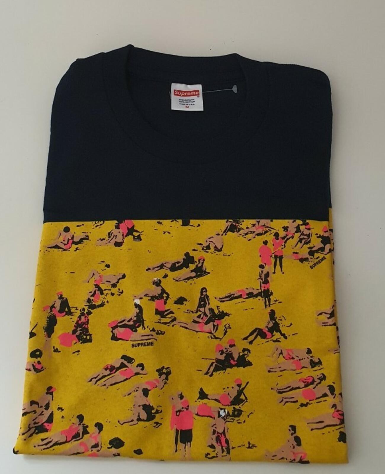 SS16 Supreme Beach Tee Navy Size M