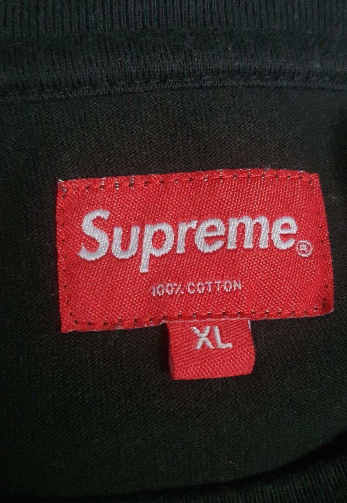 FW19 Supreme University S/S Top Black tee size XL T-shirt