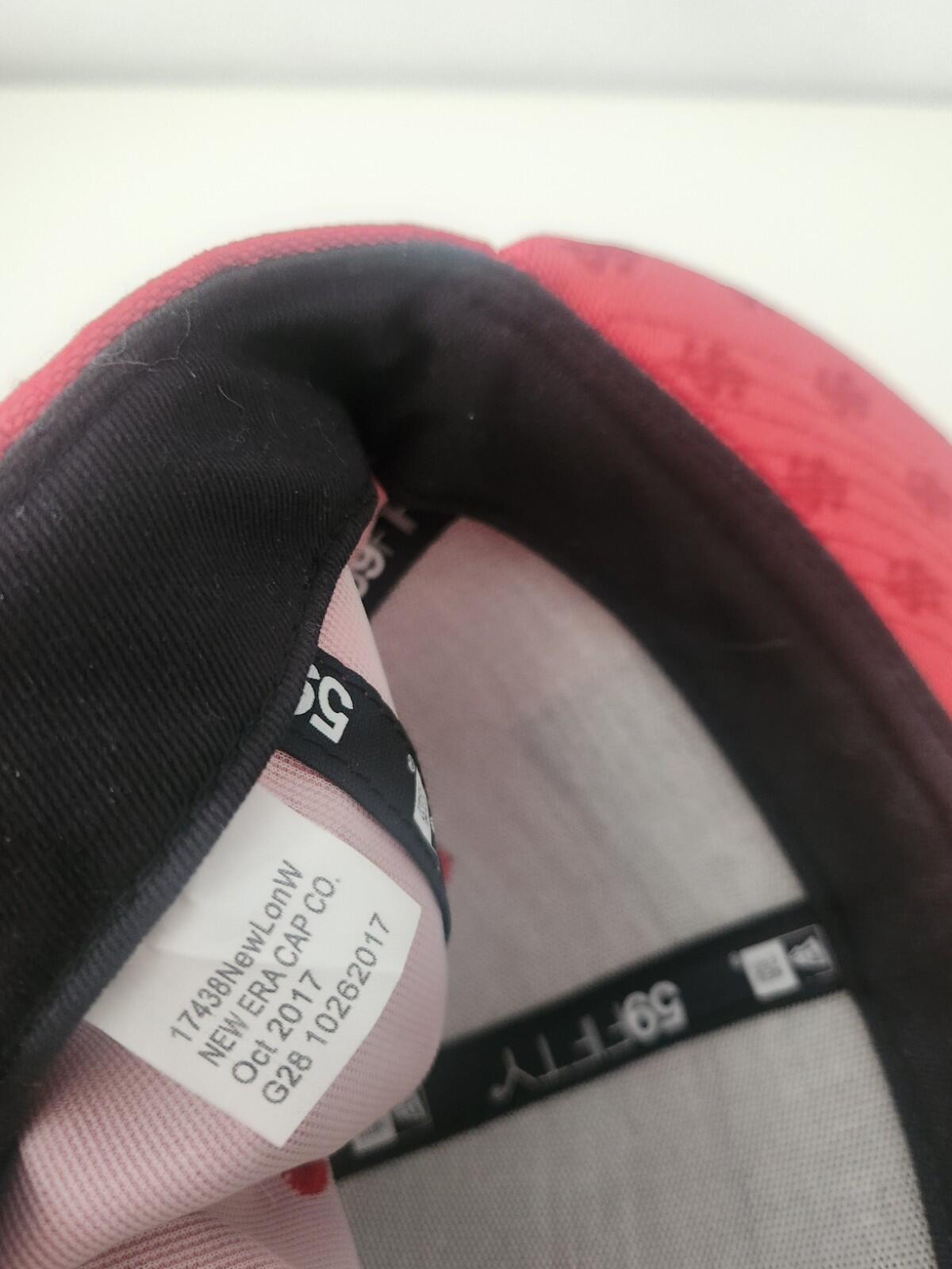 SS18 Supreme Monogram Box Logo New Era 7 3/4 Red cap baseball hat snapback $