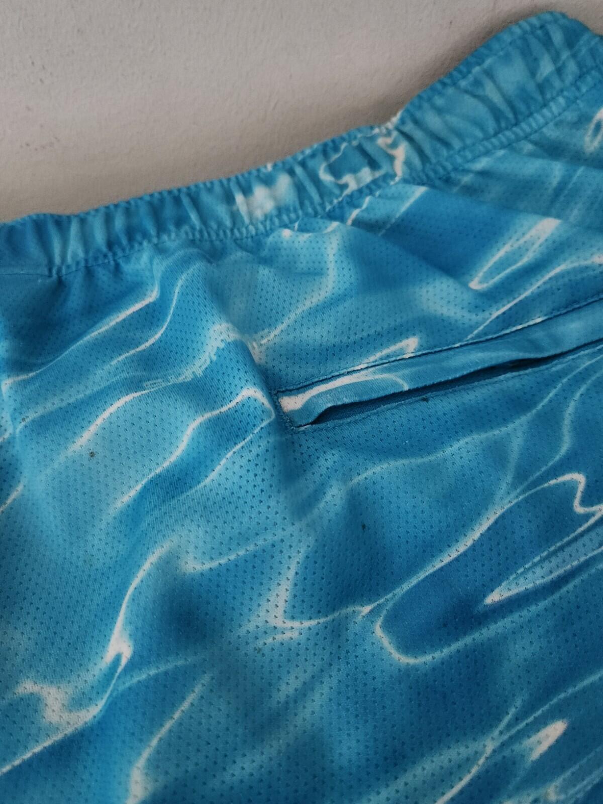 SS17 Supreme Ripple Basketball Short size XL swim shorts Blue Poly Mesh