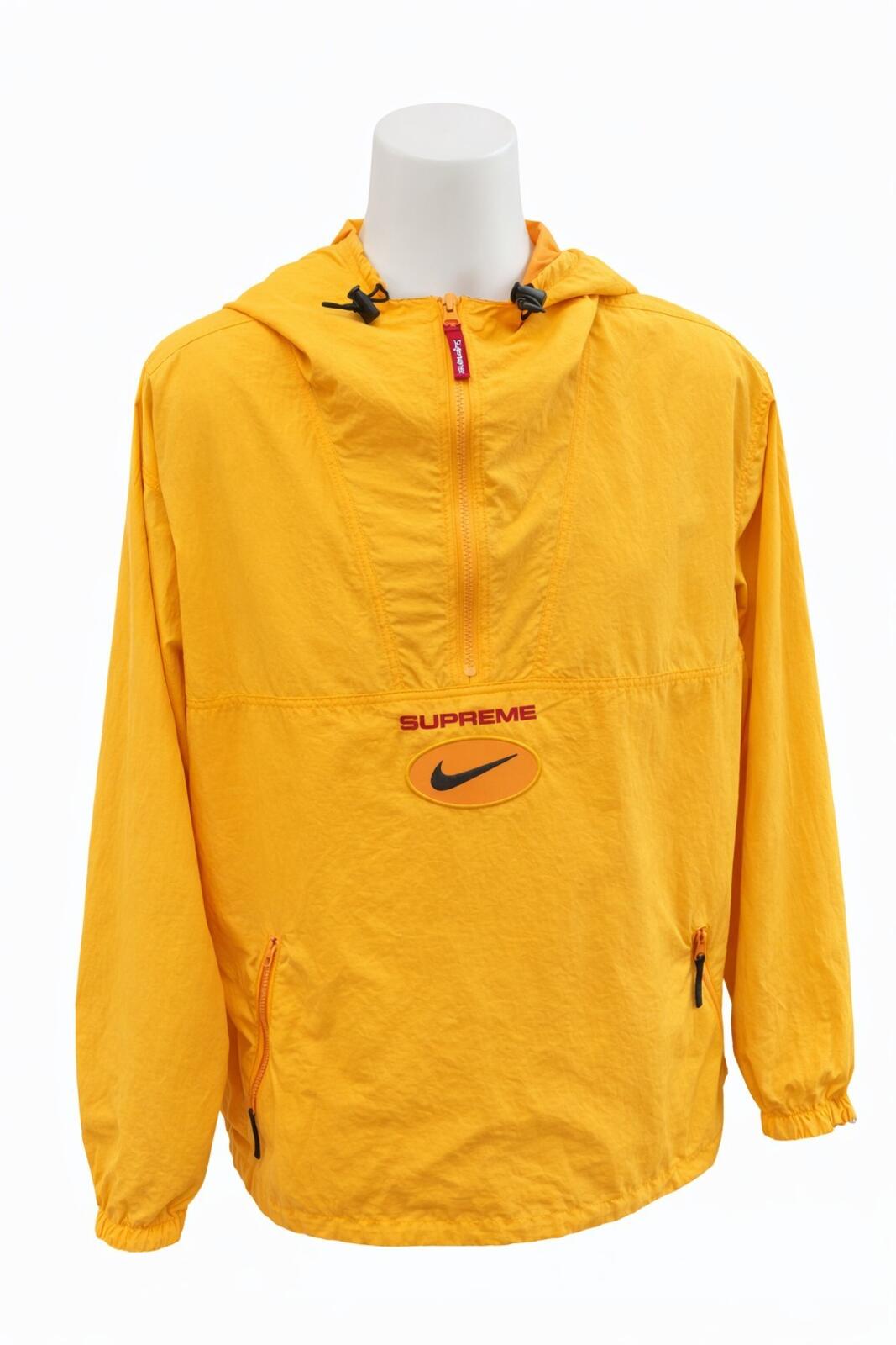 FW20 Supreme x Nike Jewel Reversible Ripstop Anorak Orange Red Size L