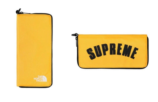 SS19 Supreme x THE NORTH FACE Arc Logo Organizador Bolso Cartera Amarillo