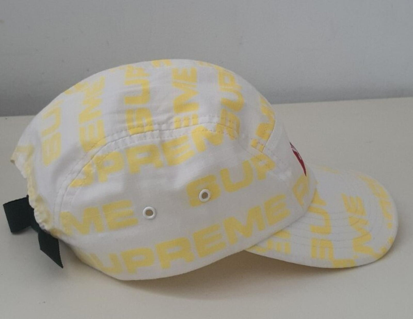 FW20 Supreme Reactive Print Camp Cap White