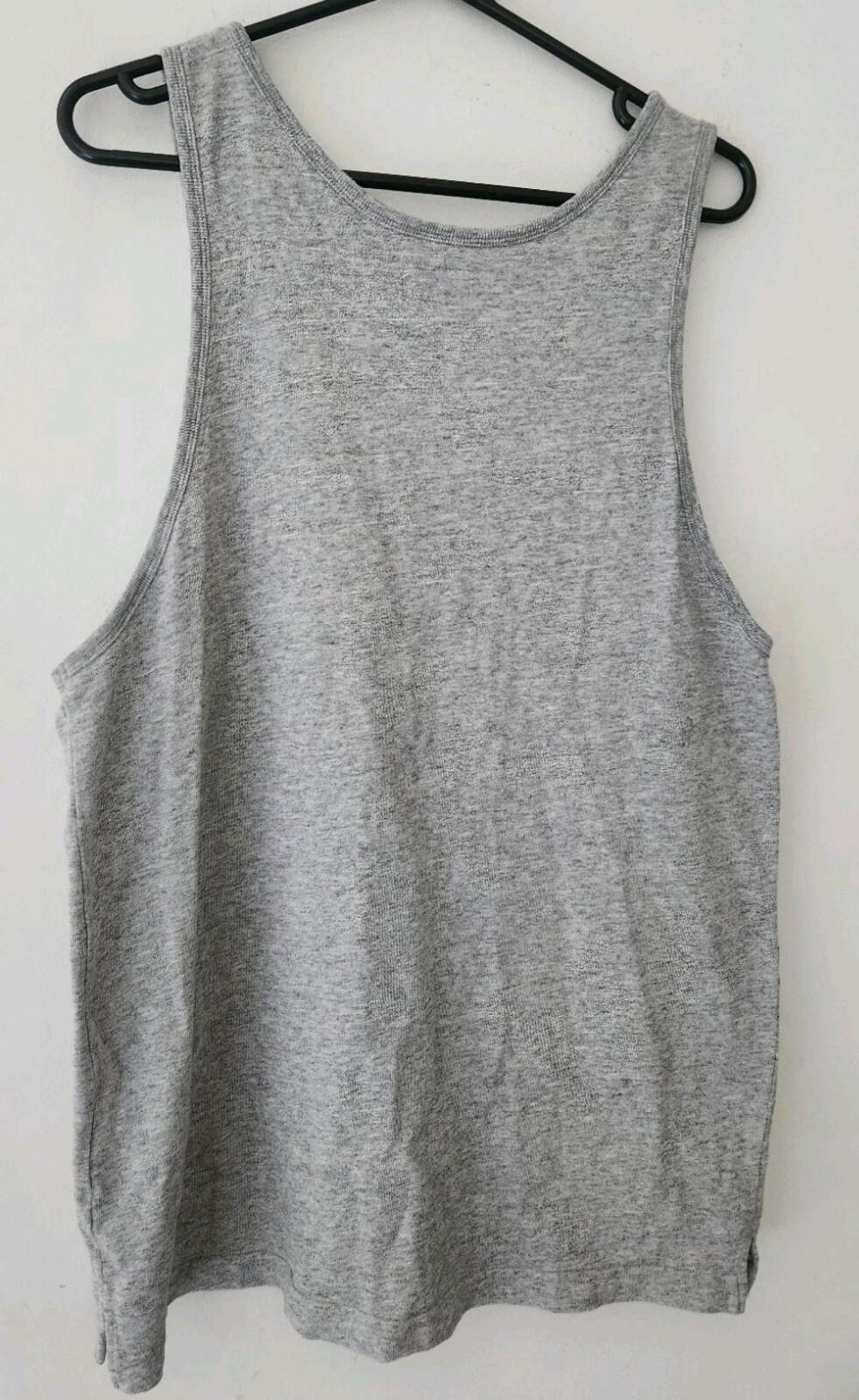 SS14 Supreme Marathon Tank Top grey sleeveless tee T-shirt size L large Vintage