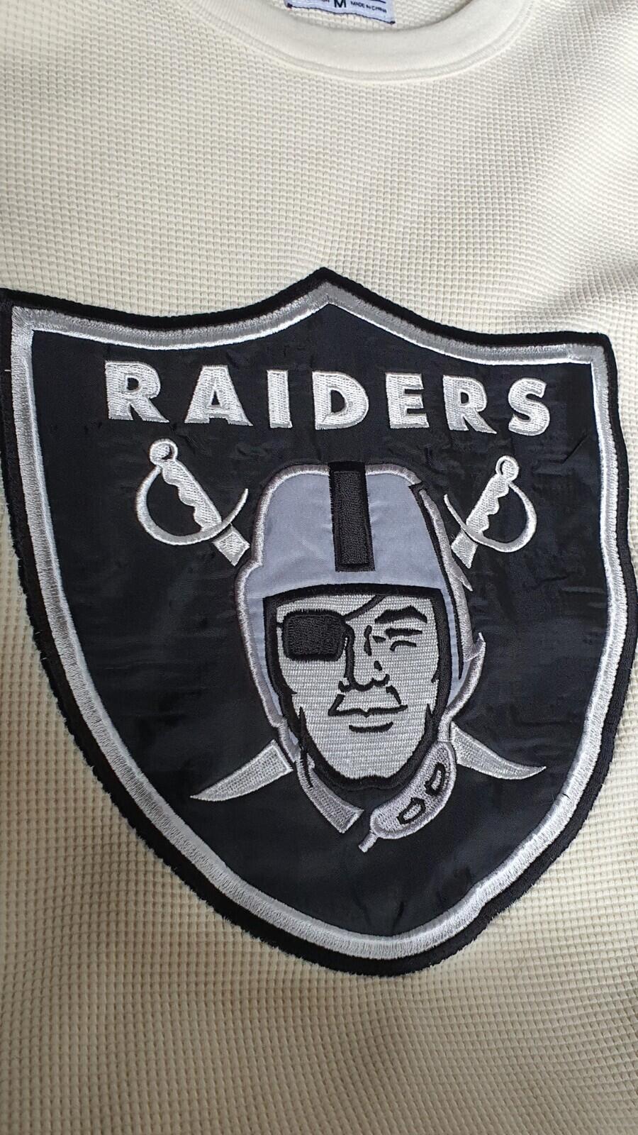 Sudadera térmica con cuello redondo SS19 Supreme x NFL x Raiders x '47 Natural Talla M