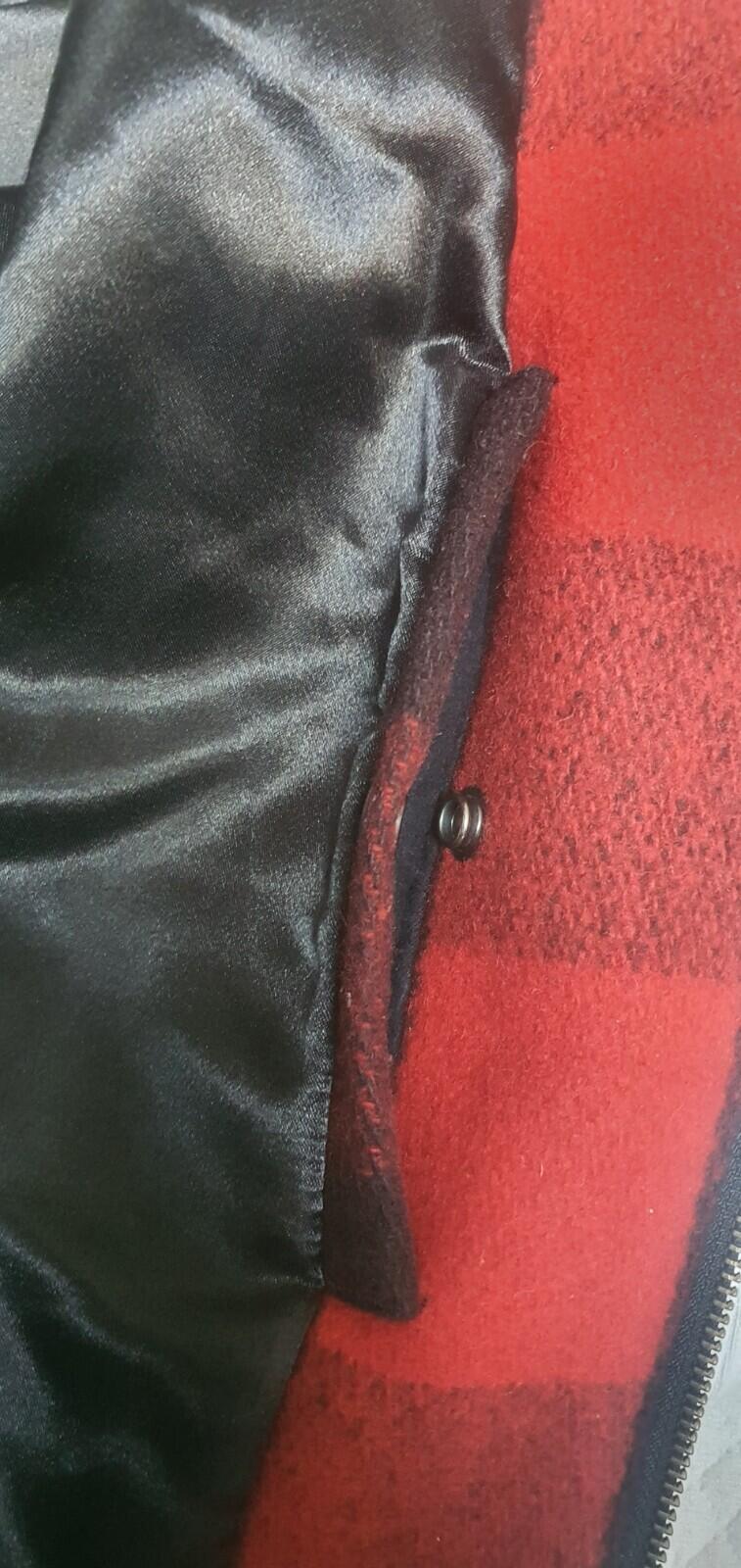FW15 Supreme Hooded Wool Bomber Jacket Red Size M