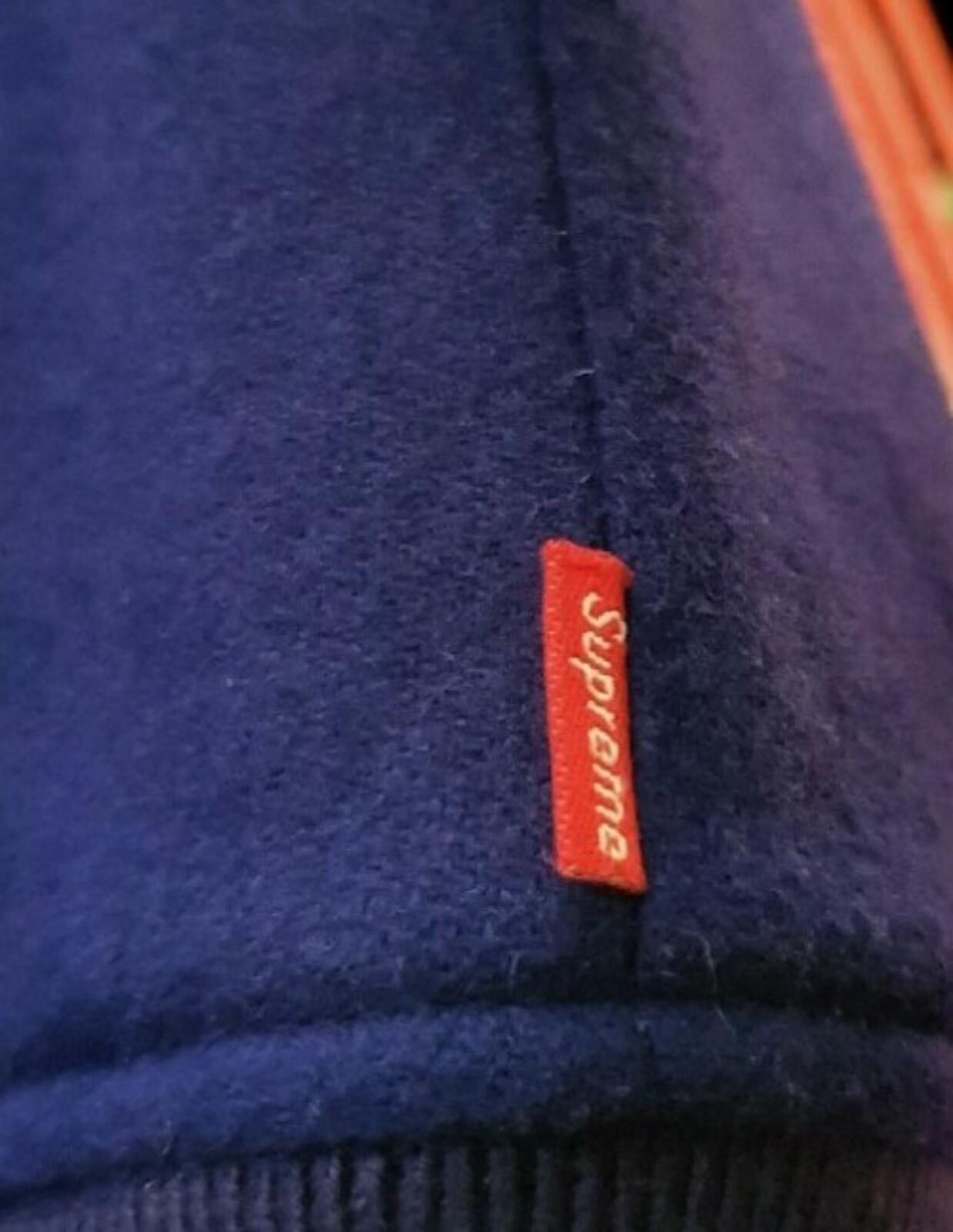 FW14 Supreme Franchise Wool Varsity Jacket Blue Size M