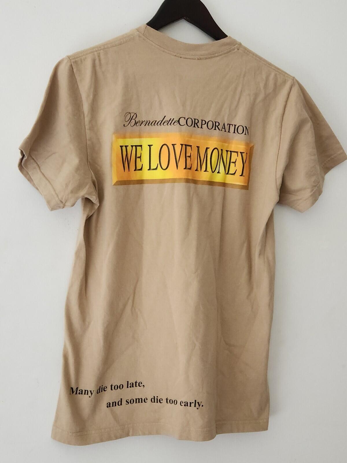 SS23 Supreme x Bernadette Corporation Money Tee Khaki T-shirt Size S Small