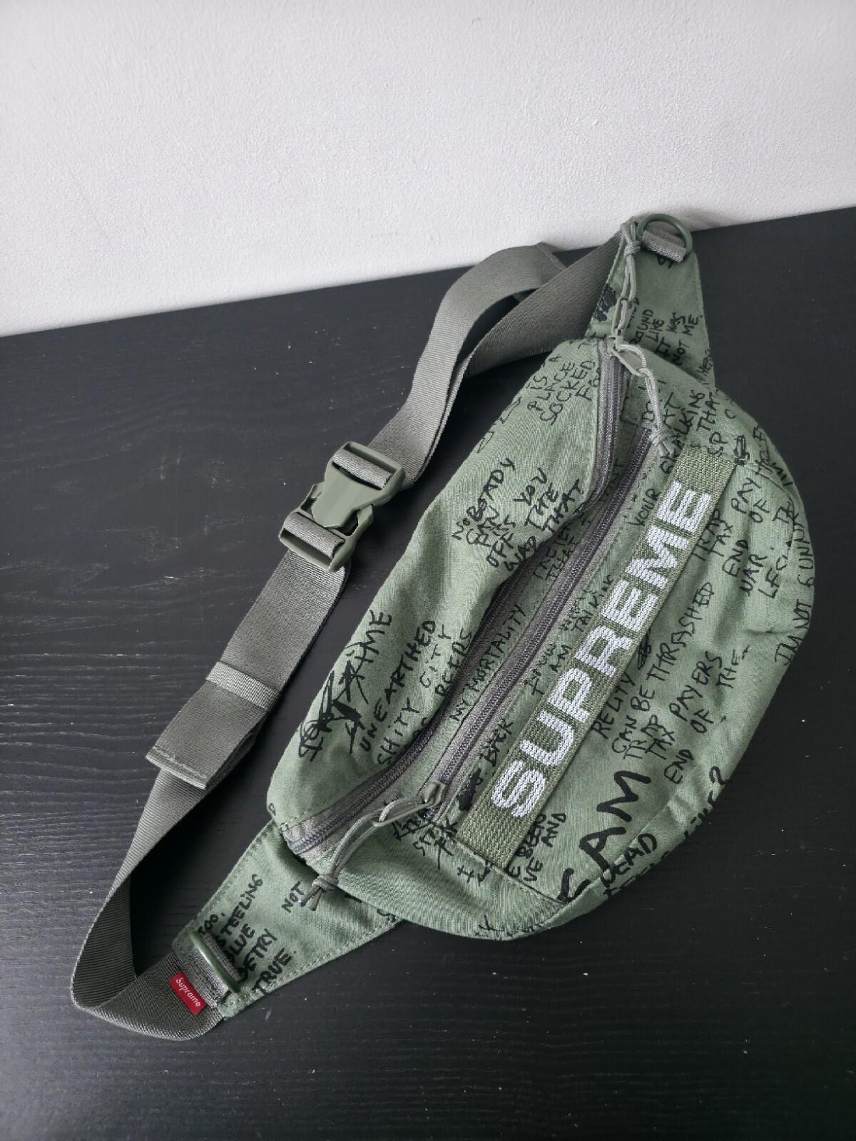 SS23 Supreme Field Waist Bag Olive Gonz Water Resistant