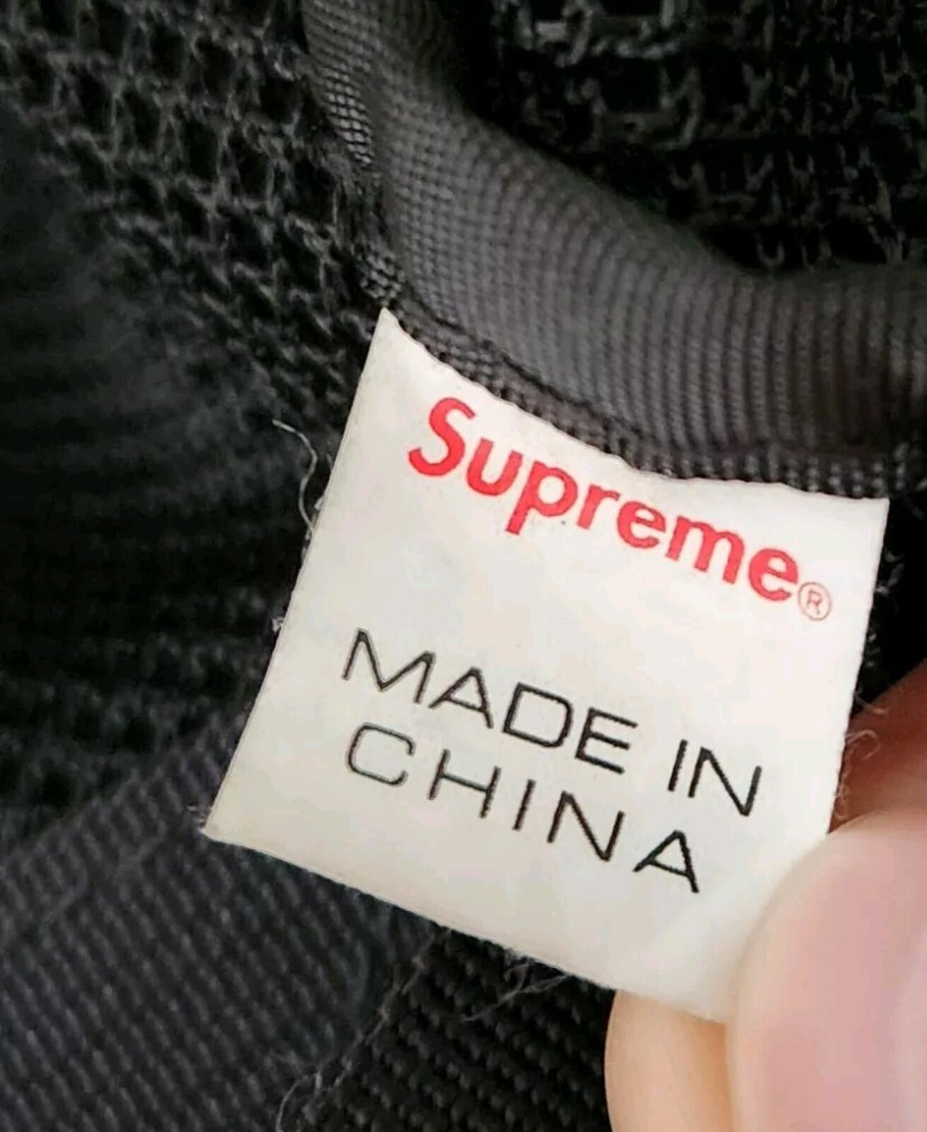 SS16 Supreme Mesh Duffle Bag Black