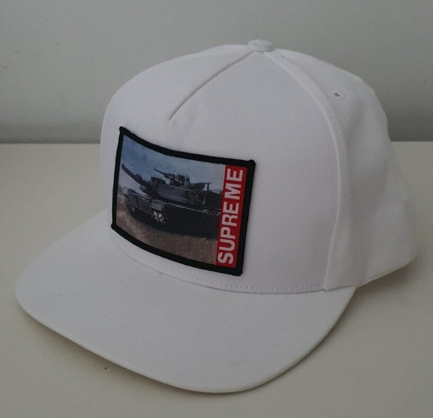 SS20 Supreme Tank 5-panel white cap hat